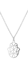 Dije Mujer Plata 925 Origami Mano Cadena Anamora por Tanya Moss - Tanya Moss