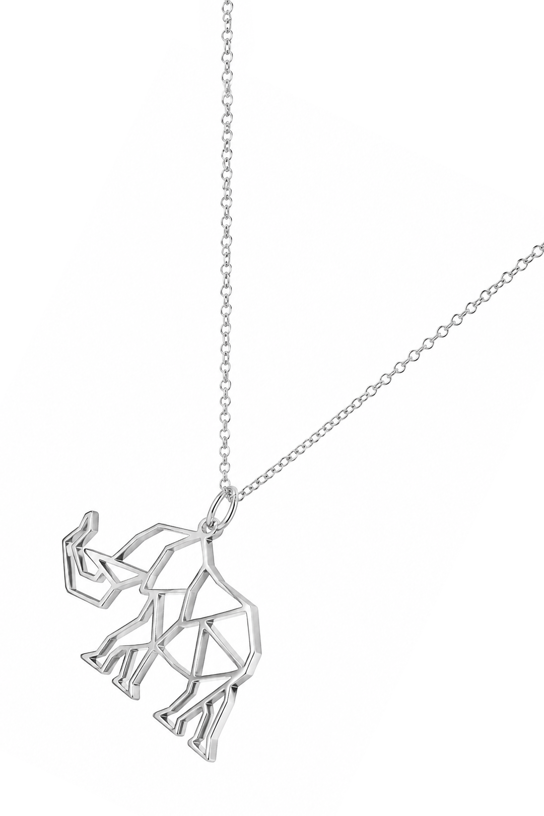 Dije Mujer Plata 925 Origami Elefante Chico Cadena Anamora por Tanya Moss - Tanya Moss