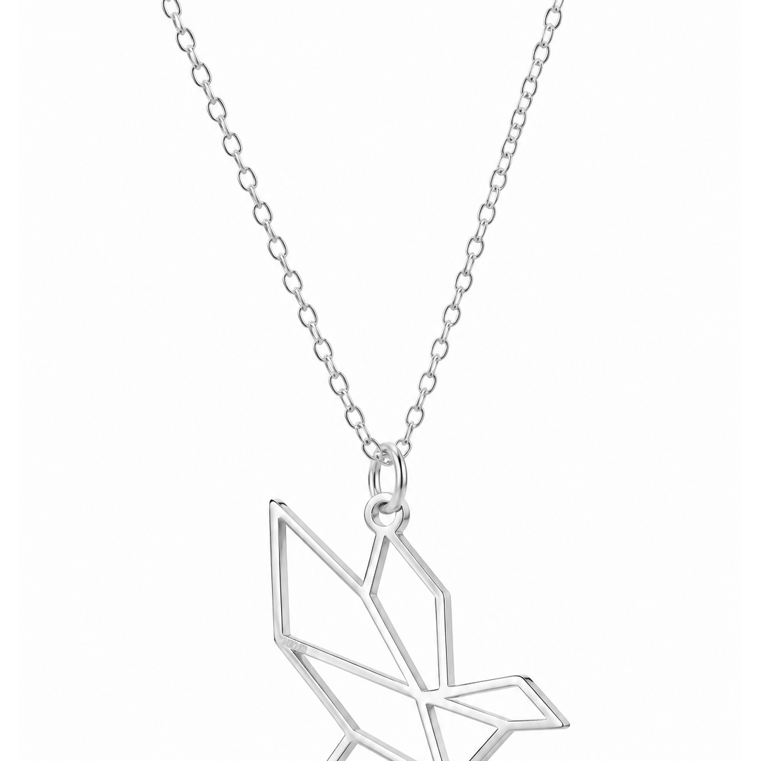 Dije Mujer Plata 925 Origami Pajaro Cadena Anamora por Tanya Moss - Tanya Moss