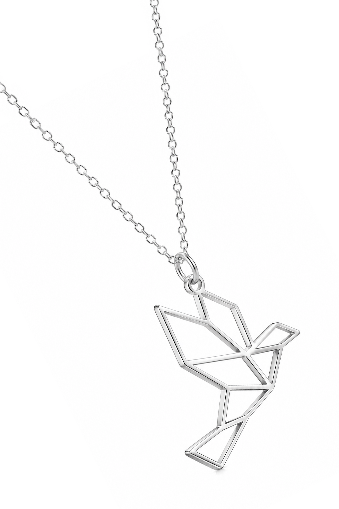 Dije Mujer Plata 925 Origami Pajaro Cadena Anamora por Tanya Moss - Tanya Moss