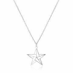 Dije Anamora Estrella Origami Con Cadena