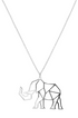Dije Mujer Plata 925 Origami Elefante Xl Cadena Anamora por Tanya Moss - Tanya Moss