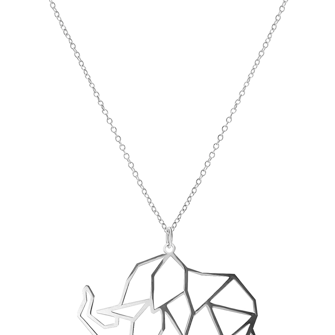 Dije Mujer Plata 925 Origami Elefante Xl Cadena Anamora por Tanya Moss - Tanya Moss