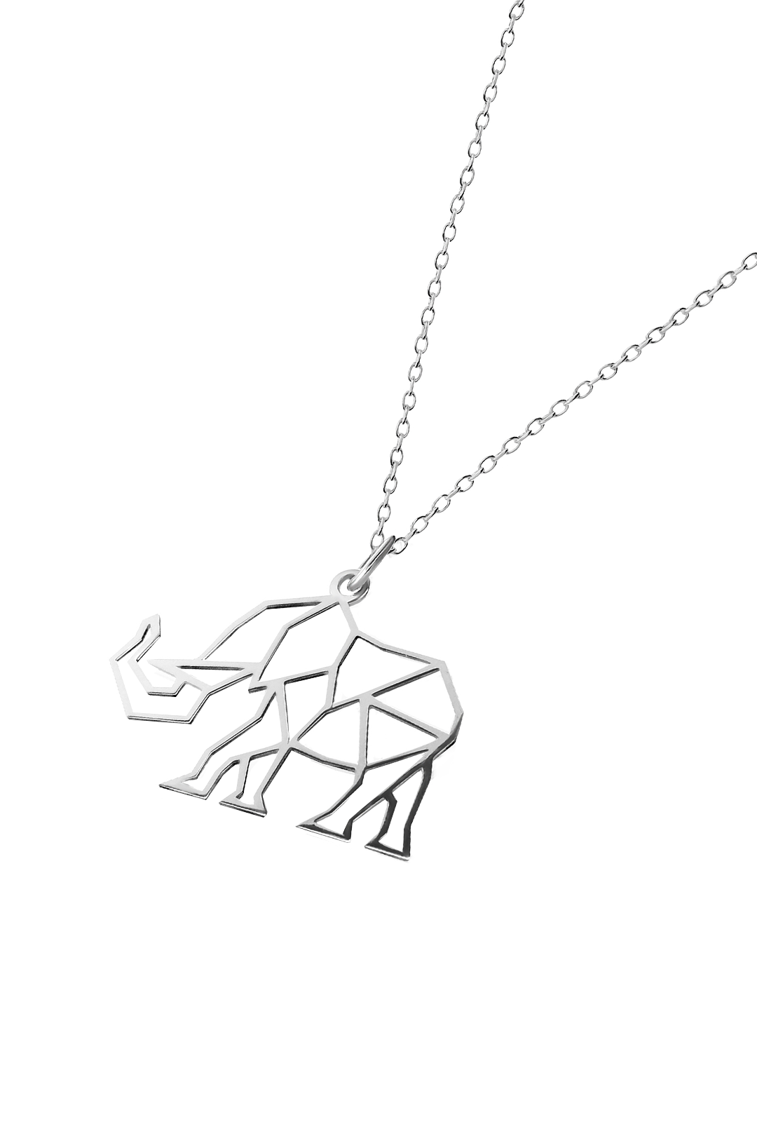 Dije Mujer Plata 925 Origami Elefante Xl Cadena Anamora por Tanya Moss