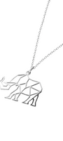 Dije Mujer Plata 925 Origami Elefante Xl Cadena Anamora por Tanya Moss - Tanya Moss