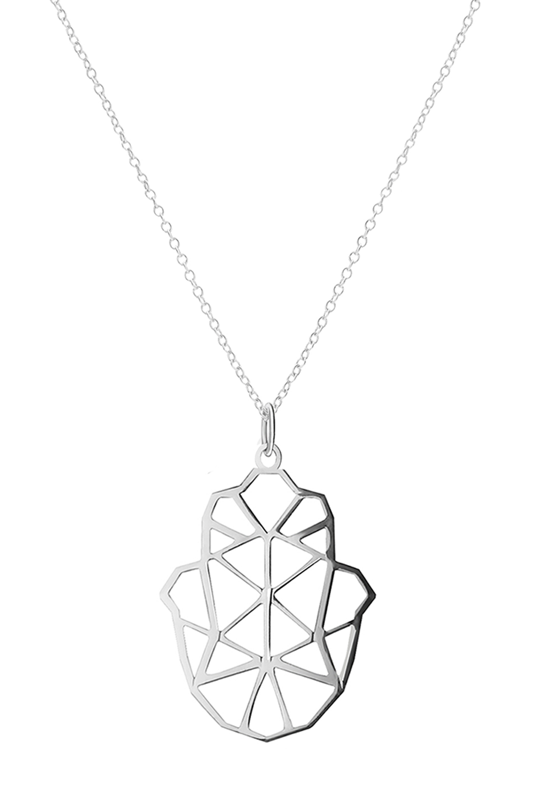 Dije Mujer Plata 925 Origami Mano Xl Cadena Anamora por Tanya Moss - Tanya Moss