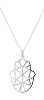 Dije Mujer Plata 925 Origami Mano Xl Cadena Anamora por Tanya Moss - Tanya Moss