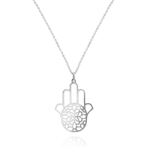Dije Mujer Plata 925 Amuletos Mano Cadena Anamora por Tanya Moss