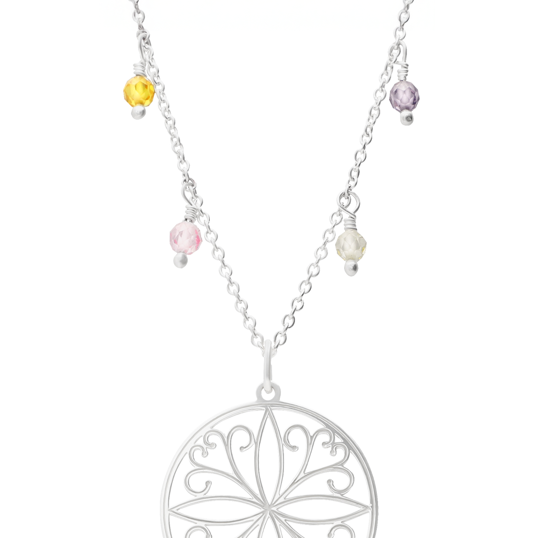 Dije Mujer Plata 925 Mandala Rombo Anamora Por Tanya Moss - Tanya Moss