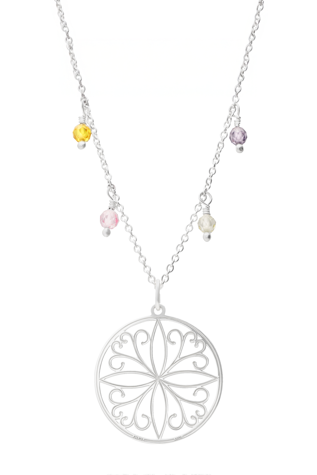 Dije Mujer Plata 925 Mandala Rombo Anamora Por Tanya Moss
