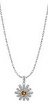 Dije Mujer Plata 925 Flor Blanca Cristales Anamora por Tanya Moss - Tanya Moss