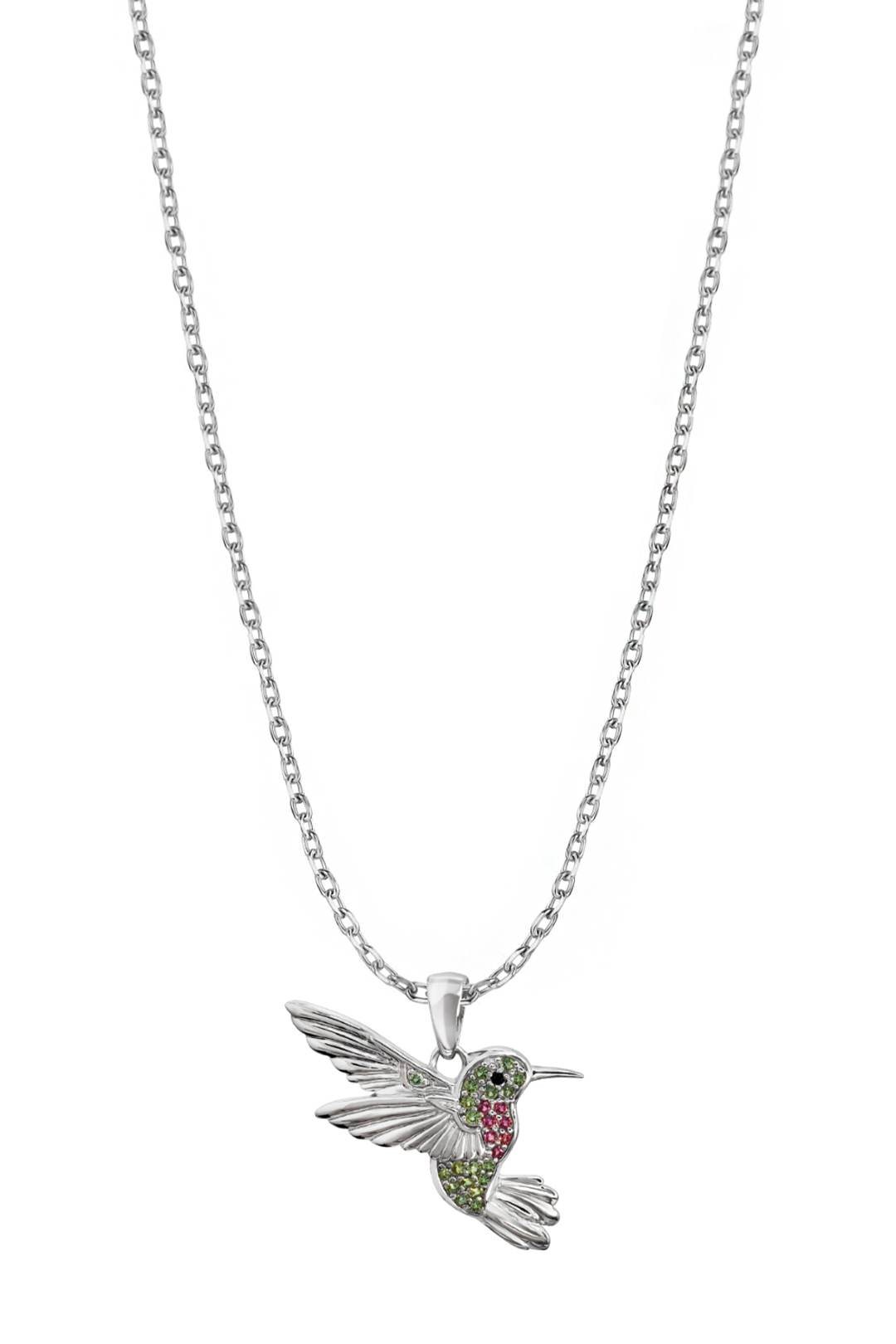 Dije Mujer Plata 925  Colibrí Cristales Anamora por Tanya Moss