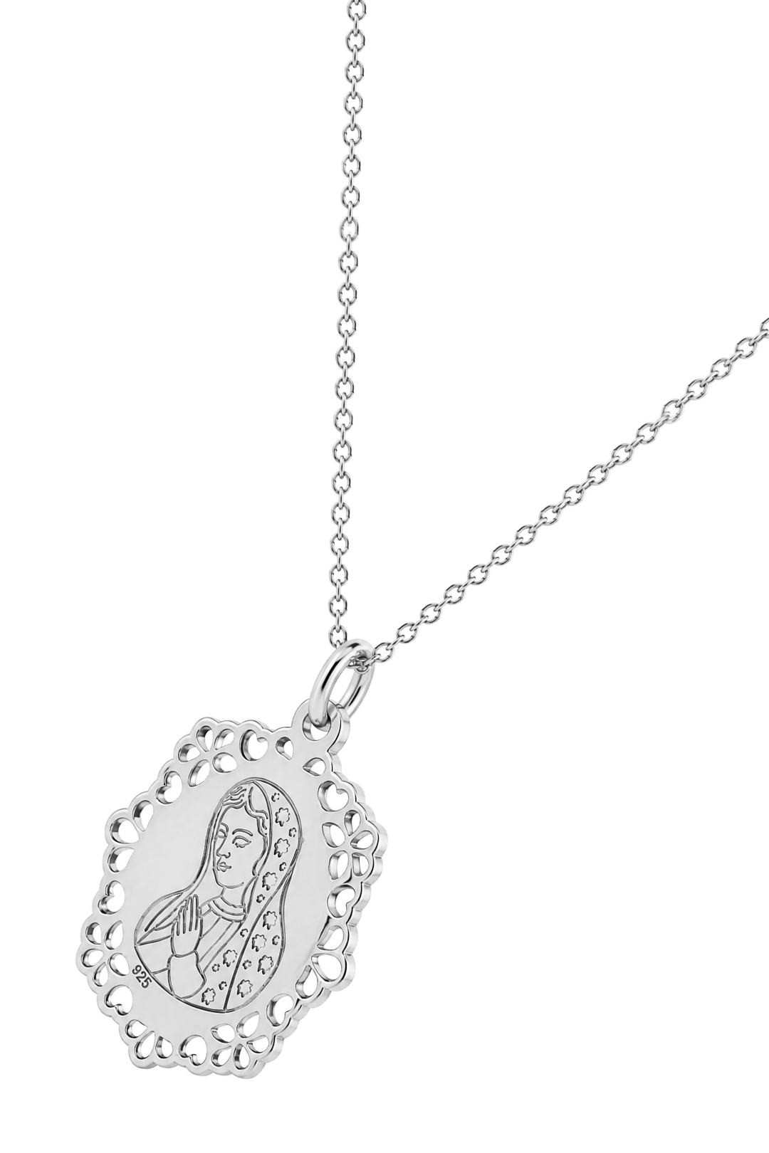 Dije Mujer Plata 925 Religioso Virgen Guadalupe Anamora por Tanya Moss