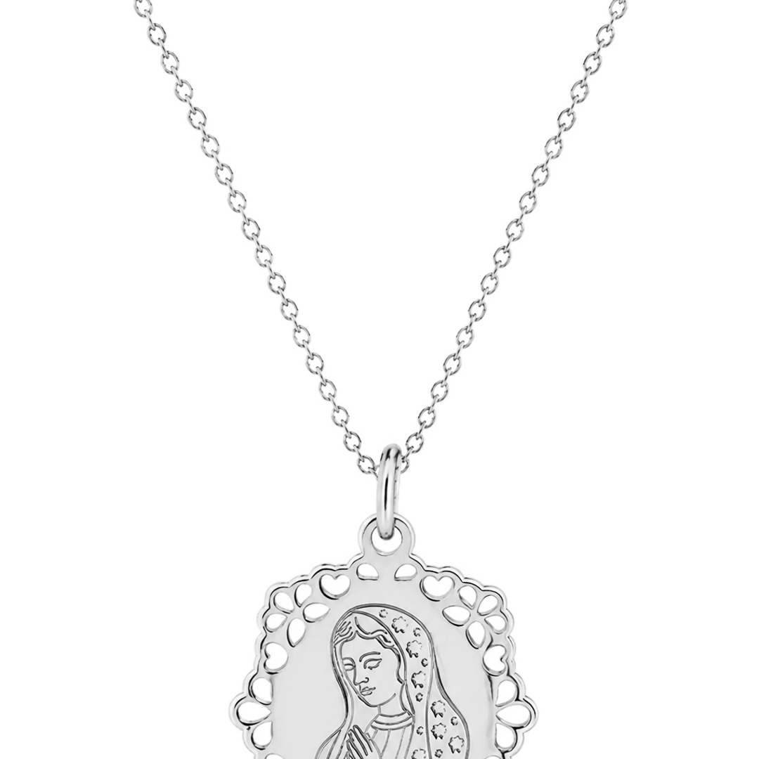 Dije Mujer Plata 925 Religioso Virgen Guadalupe Anamora por Tanya Moss