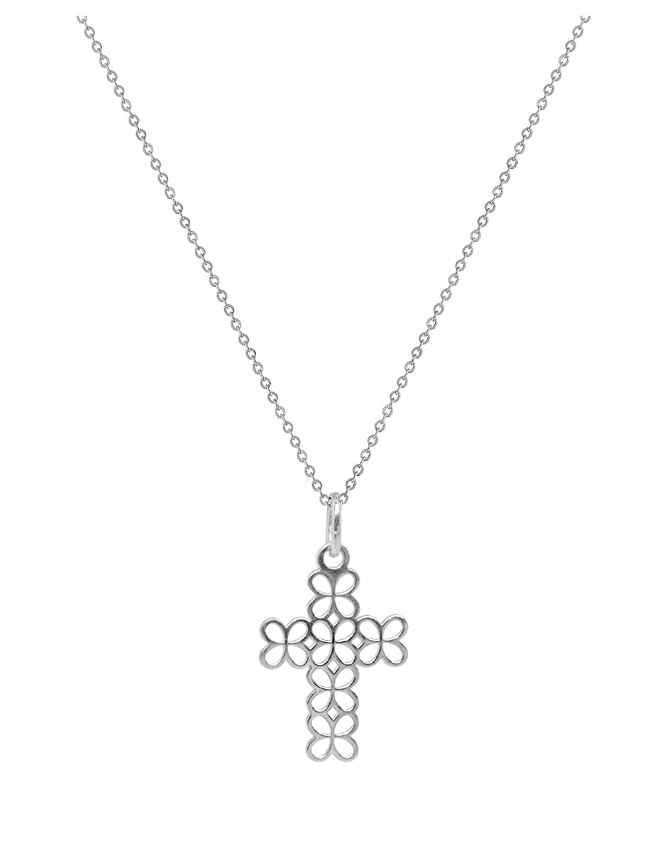 Dije Mujer Plata 925 Religioso Cruz Mariposa Anamora por Tanya Moss - Tanya Moss