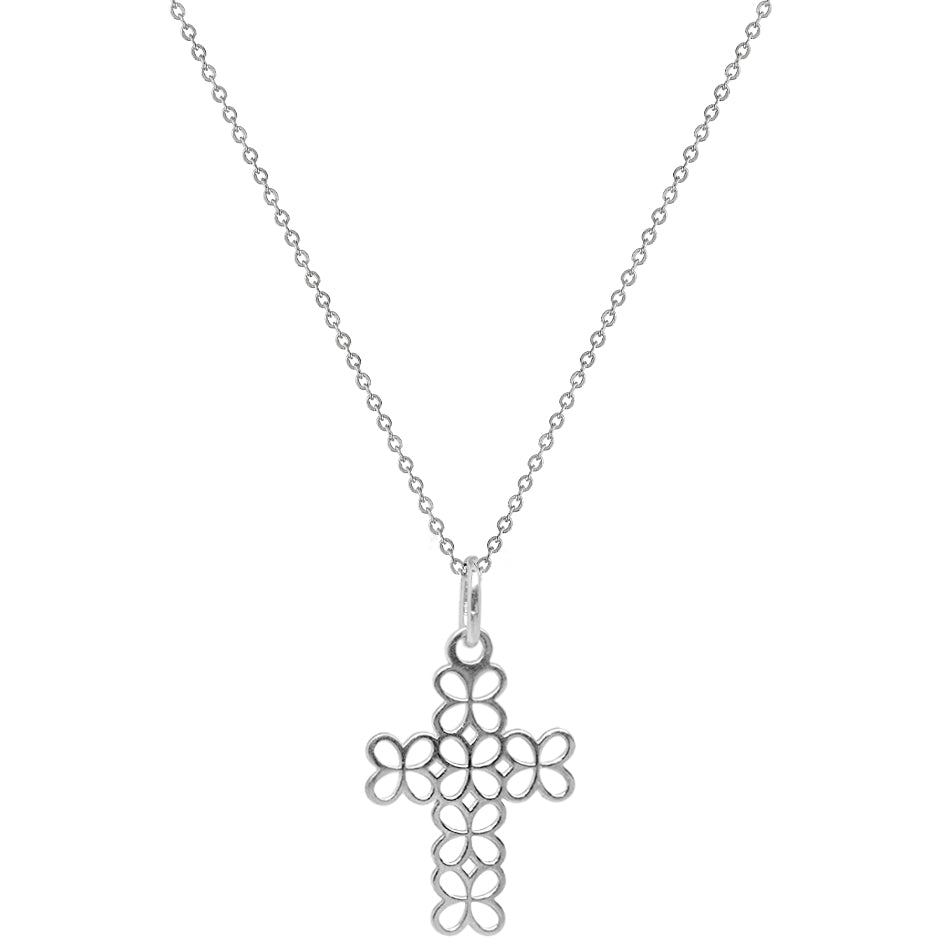 Dije Mujer Plata 925 Religioso Cruz Mariposa Anamora por Tanya Moss - Tanya Moss
