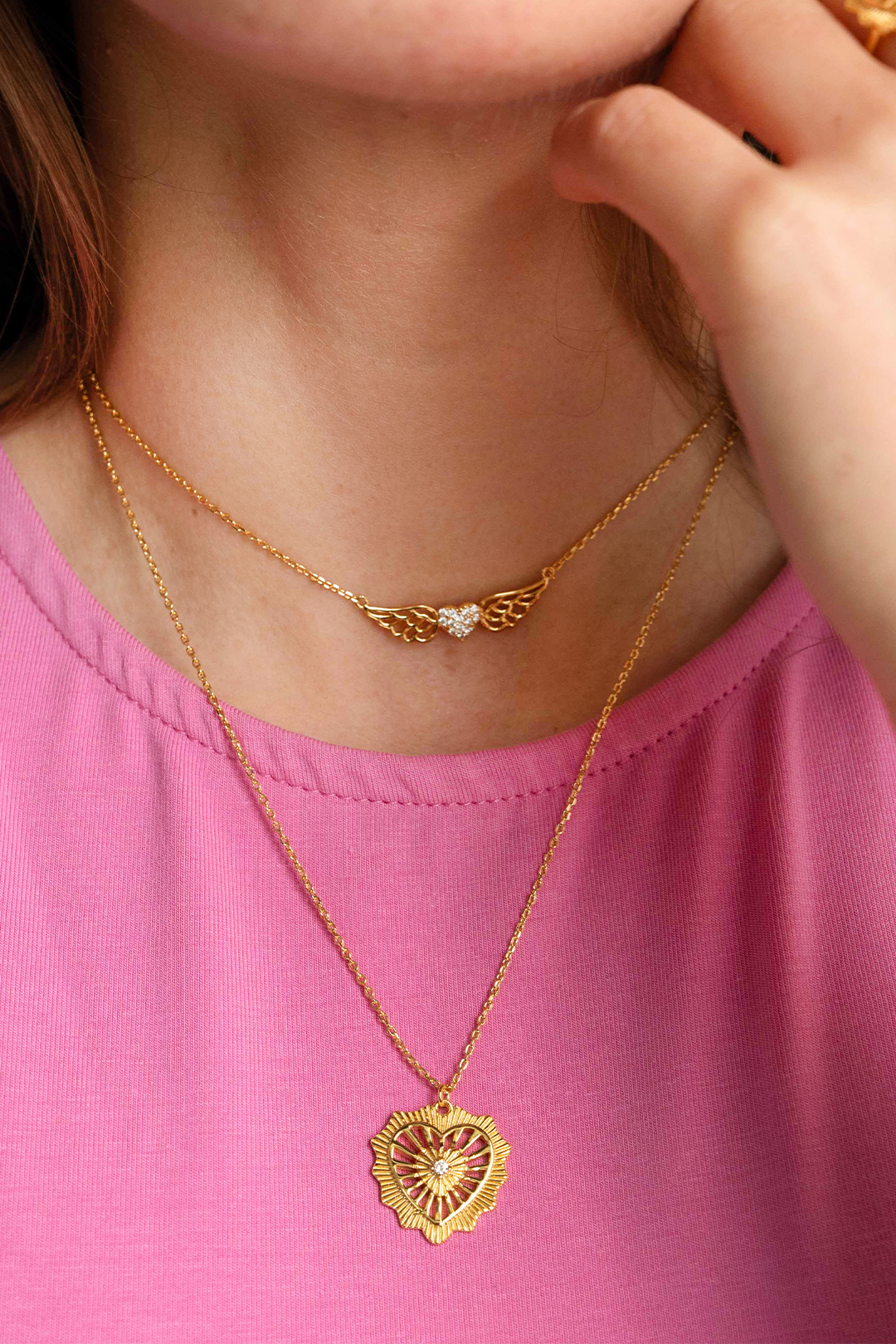 Dije Eterna Corazón Ardiente Circonias Anamora por Tanya Moss