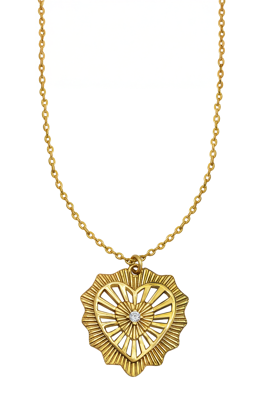 Dije Eterna Corazón Ardiente Circonias Anamora por Tanya Moss - Tanya Moss