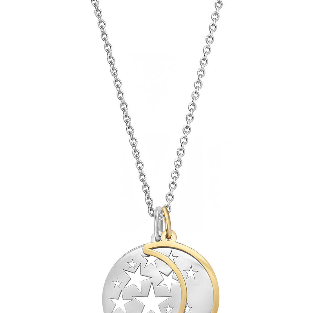 Dije Celeste Luna Y Estrellas Plata 925 Anamora by Tanya Moss - Tanya Moss