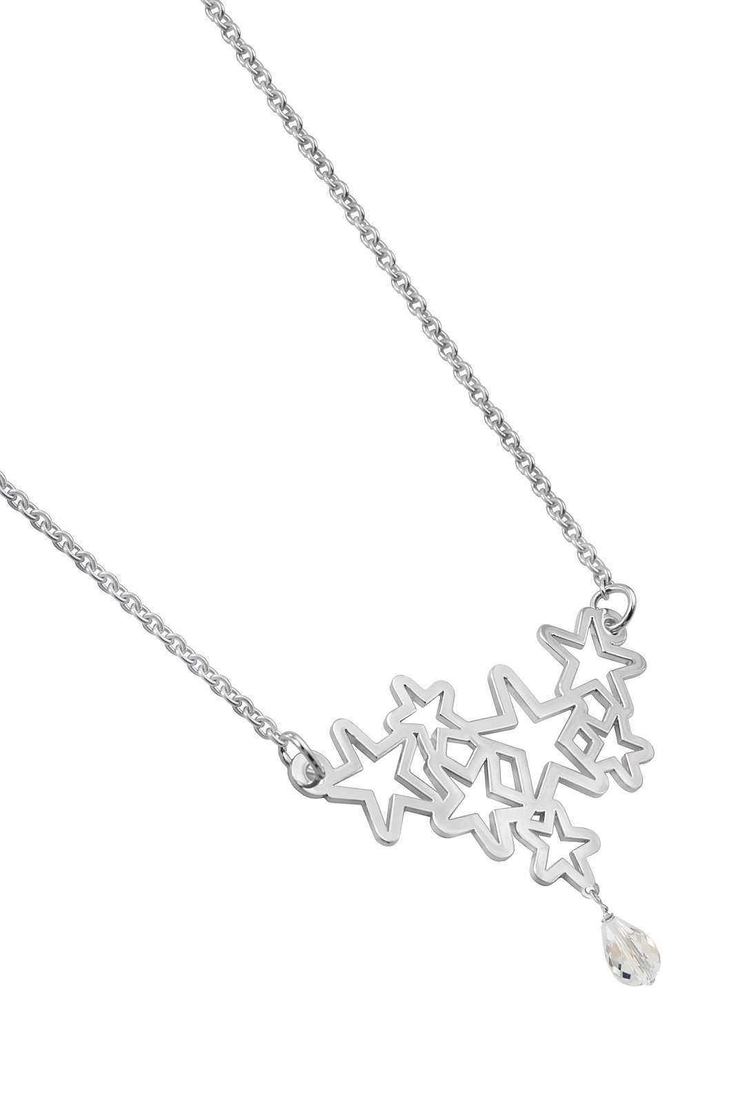 Collar Plata 925Celeste Estrellas Con Cuarzo Anamora by Tanya Moss