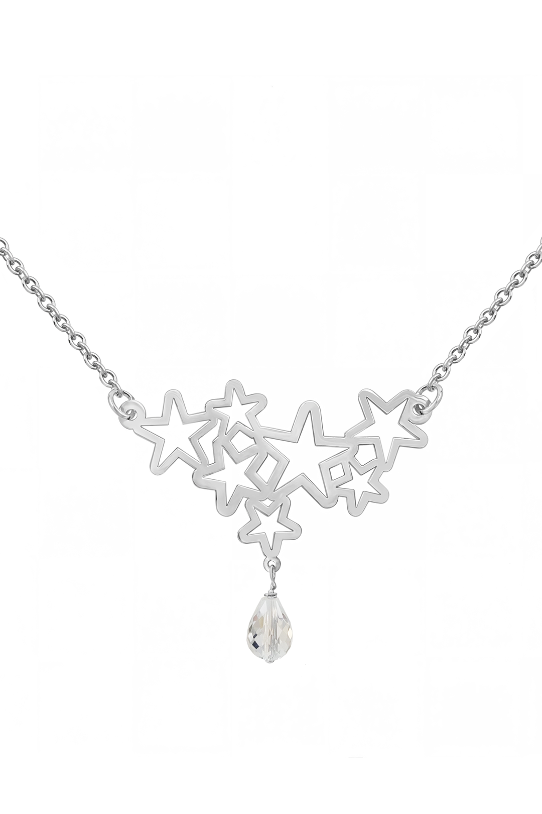 Collar Celeste Estrellas Con Cuarzo Cristal Plata 925 Anamora by Tanya Moss