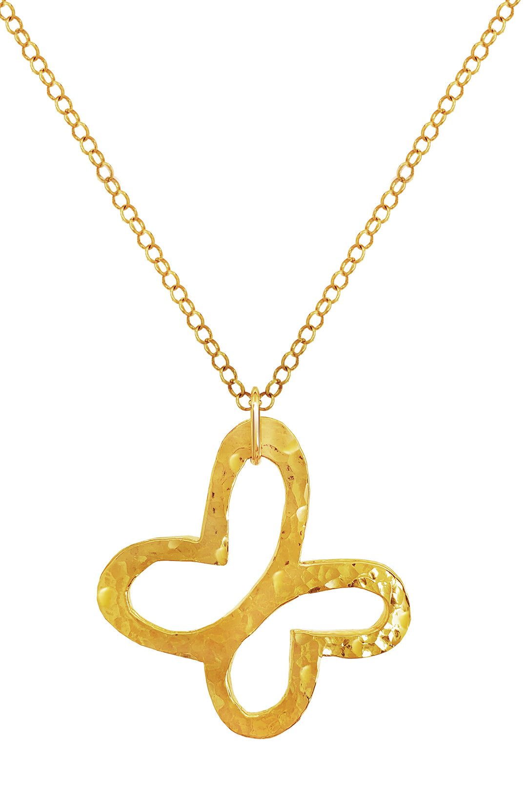 Dije Mujer Plata 925 Liberty Mariposa Grande Dorado