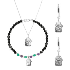 Set Tanya Moss 3 Piezas Carisma Gato Plata