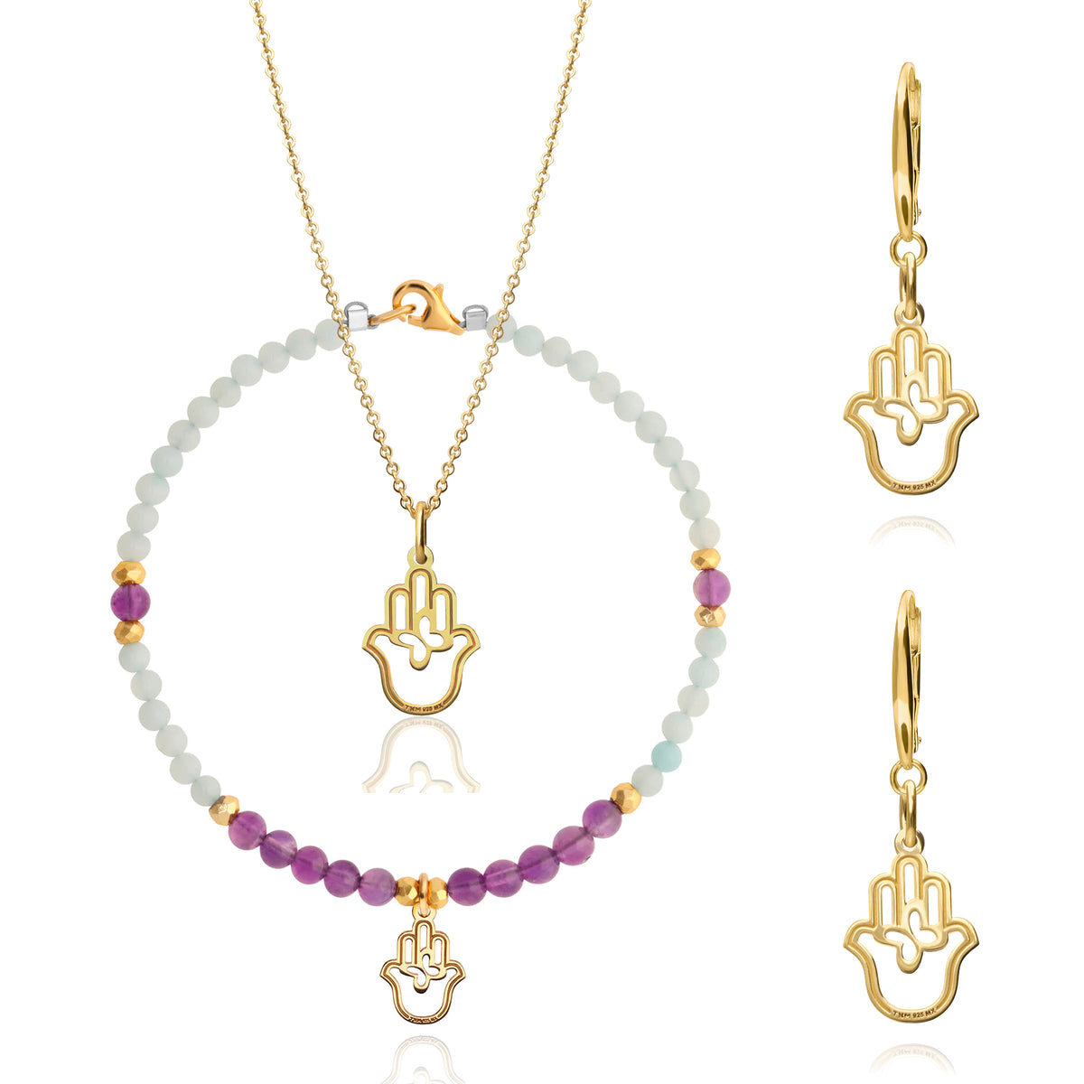 Set Tanya Moss 3 Piezas Carisma Mano Dorado