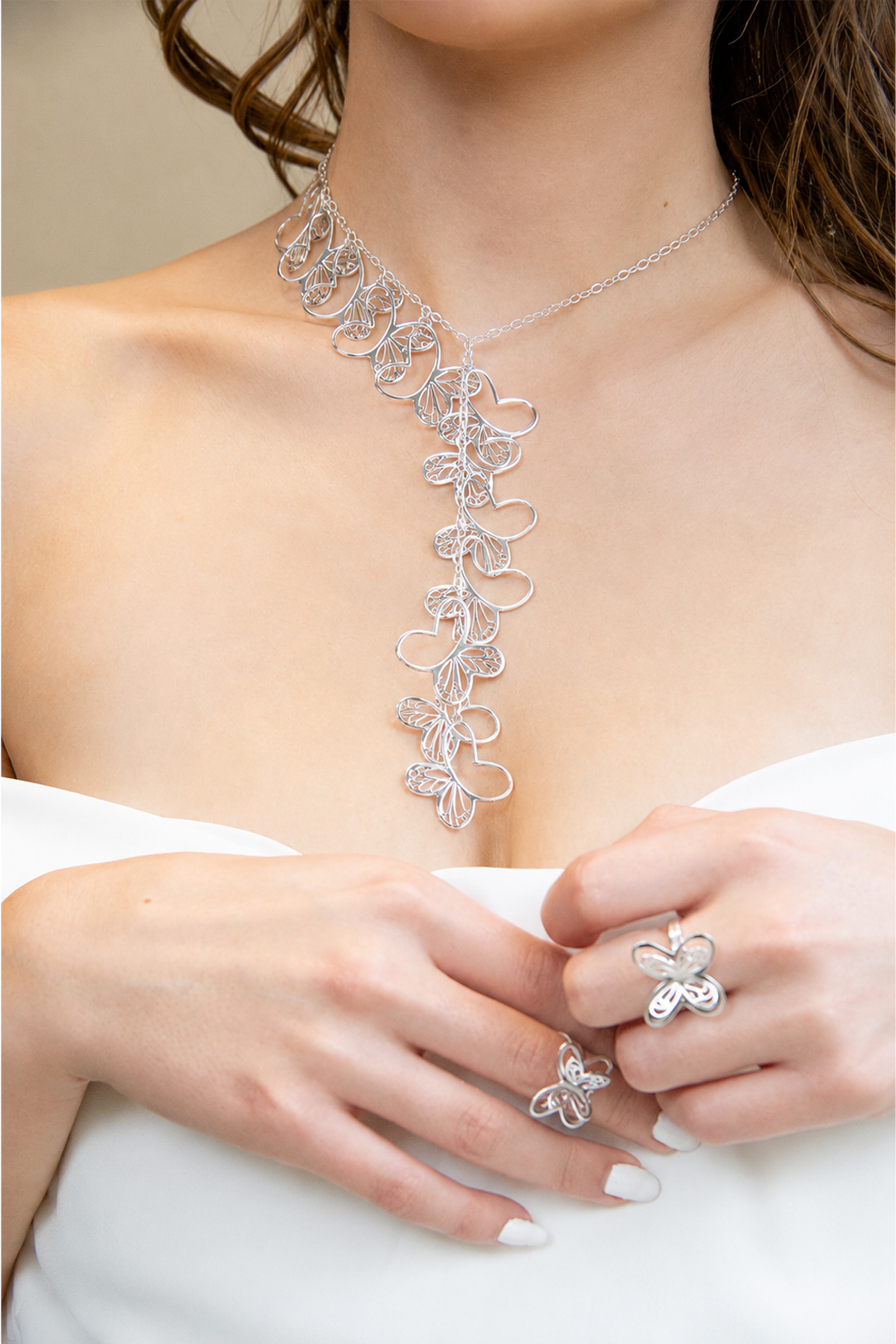 Collar Mujer Plata 925 Monarca Mariposa