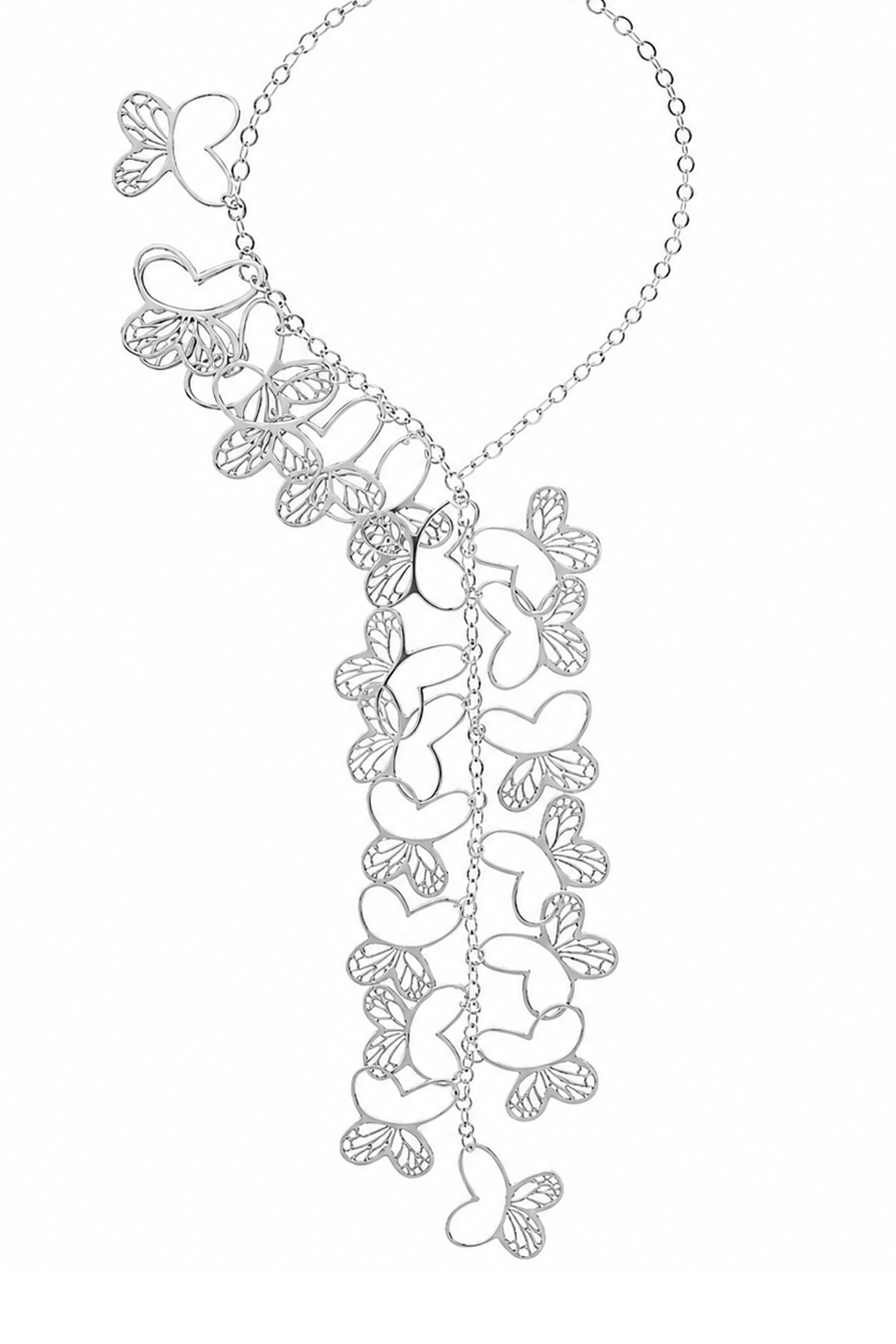 Collar Plata 925 Monarca Grande Colgantes