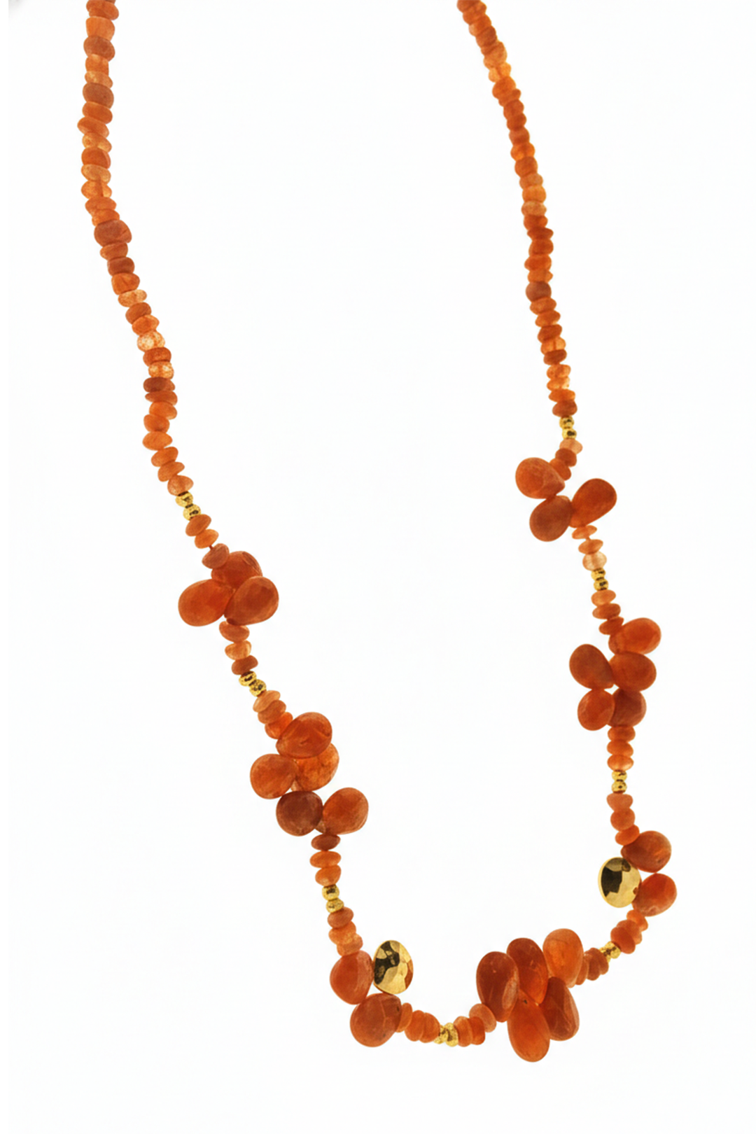 Collar Gotas Piedra Del Sol Bimetal - Tanya Moss