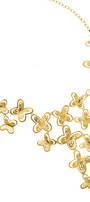 Collar Mujer Plata 925 Aurora 16 Mariposas Dorado - Tanya Moss