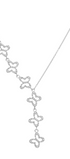 Collar Mujer Plata 925 Lucina Lariat 6 Mariposas Circonia - Tanya Moss