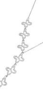 Collar Mujer Plata 925 Lucina Lariat 6 Mariposas Circonia - Tanya Moss