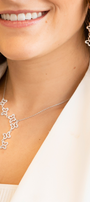 Collar Mujer Plata 925 Lucina Lariat 6 Mariposas Circonia - Tanya Moss