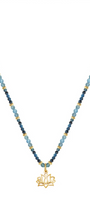 Collar Mujer Plata 925 Zen Loto Apatita Dorado - Tanya Moss
