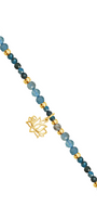 Collar Mujer Plata 925 Zen Loto Apatita Dorado - Tanya Moss