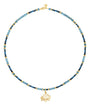 Collar Mujer Plata 925 Zen Charms Luna Elefante Astros Apatita Dorado - Tanya Moss