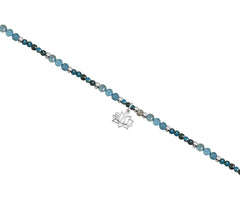 Collar Plata 925 Zen Loto Con Apatita