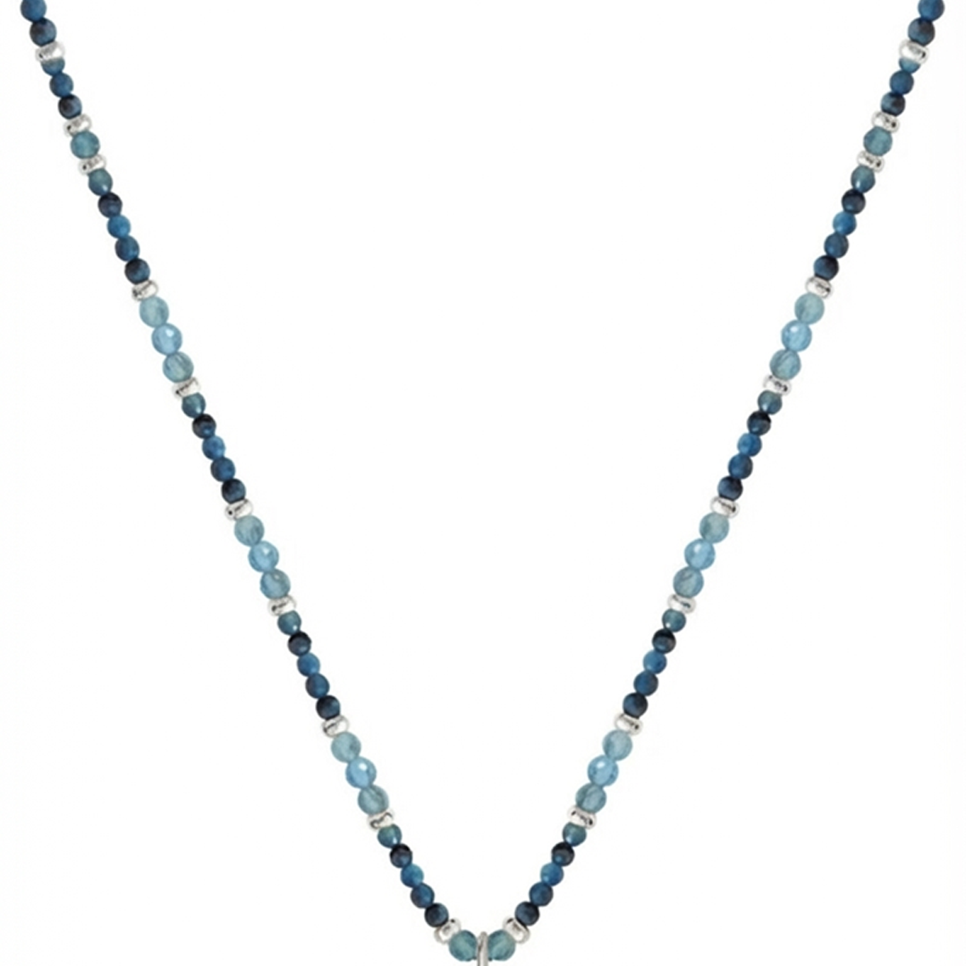 Collar Mujer Plata 925 Zen Loto Apatita - Tanya Moss