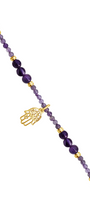 Collar Mujer Plata 925 Zen Mano Amatista Dorado - Tanya Moss