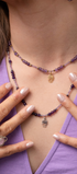 Collar Mujer Plata 925 Zen Mano Amatista Dorado - Tanya Moss