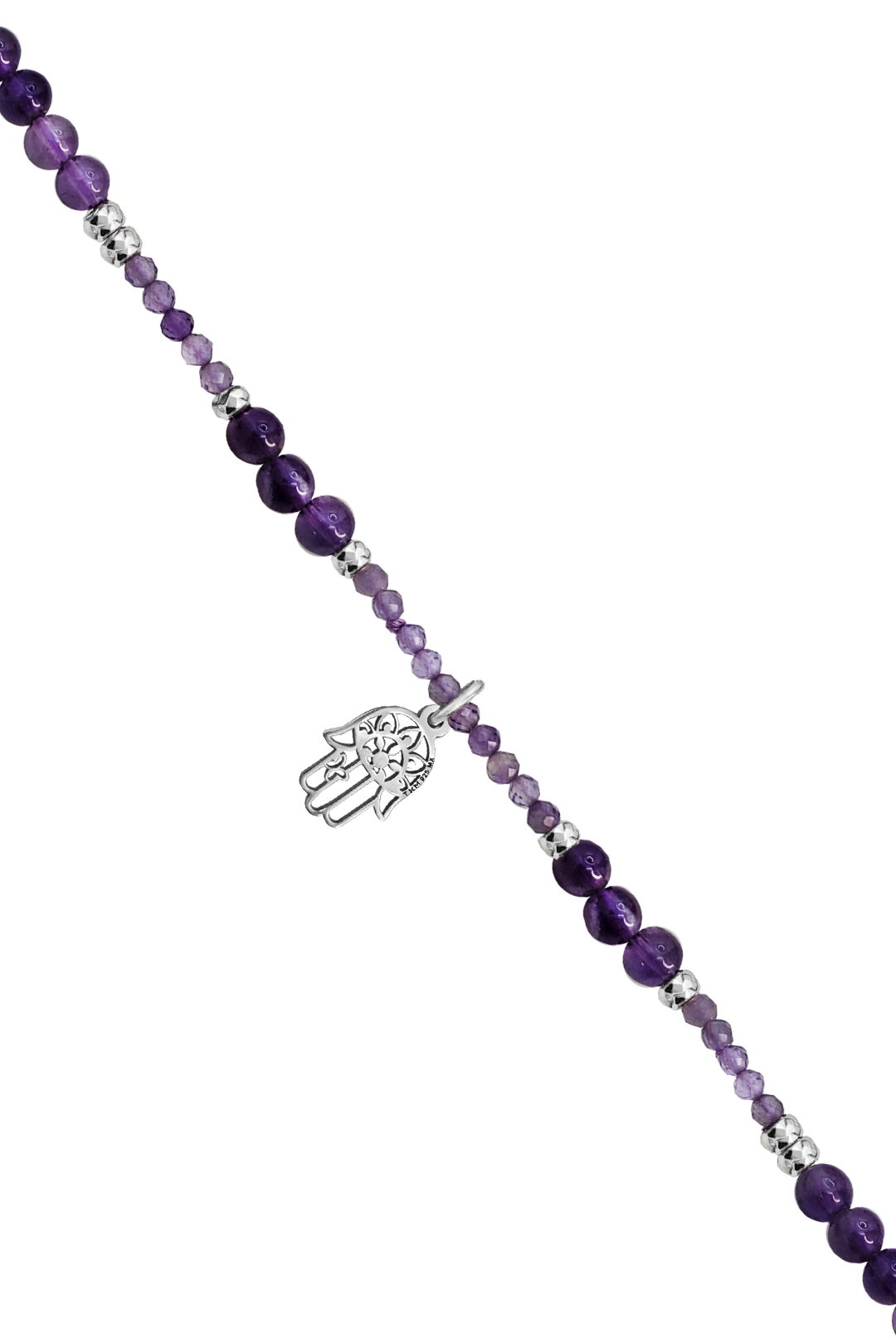 Collar Mujer Plata 925 Zen Mano Amatista - Tanya Moss