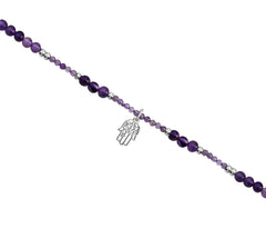 Collar Plata 925 Zen Mano Con Amatista