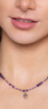 Collar Mujer Plata 925 Zen Mano Amatista - Tanya Moss