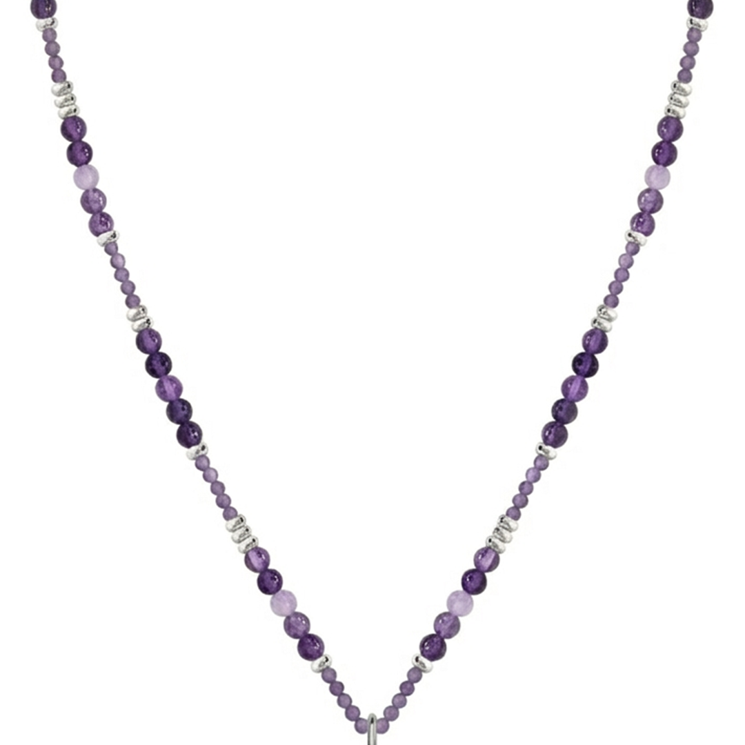 Collar Mujer Plata 925 Zen Mano Amatista - Tanya Moss