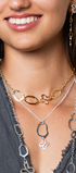 Collar Mujer Plata 925 Liberty Eslabones Mariposa Dorado - Tanya Moss