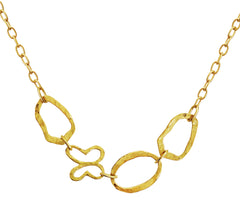 Collar Liberty Plata 925 Eslabones Mariposa