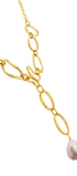 Collar Mujer Plata 925 Liberty Eslabones Mariposa Perla Dorado - Tanya Moss