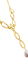 Collar Mujer Plata 925 Liberty Eslabones Mariposa Perla Dorado - Tanya Moss